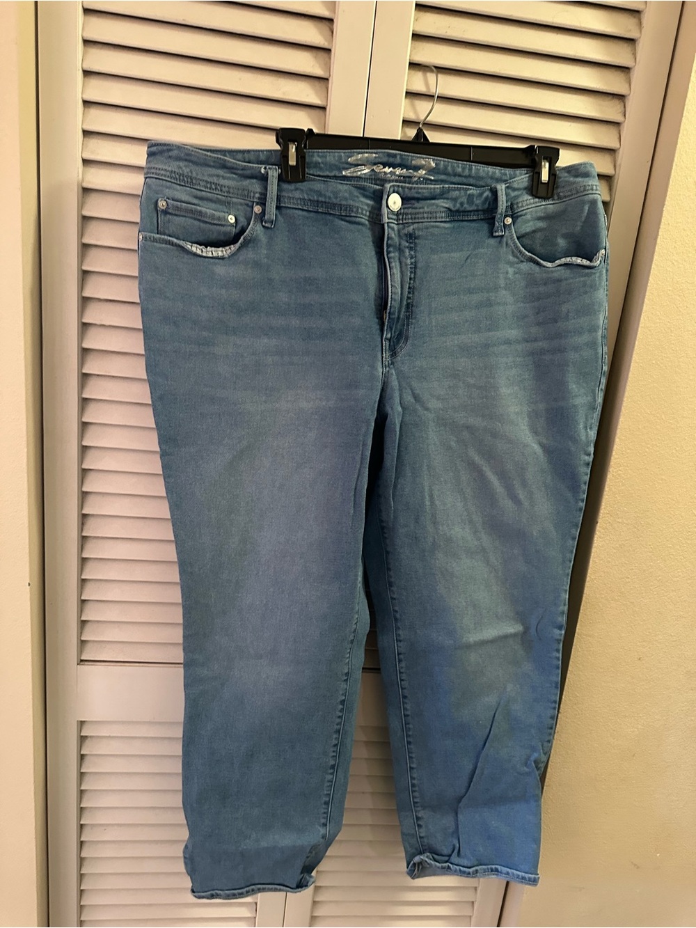 Seven7 Light Blue Straight Leg Jeans